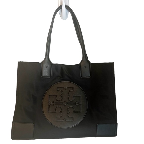 Tory Burch Handbags - Black Tory Burch Ella Mini Tote Purse Handbag